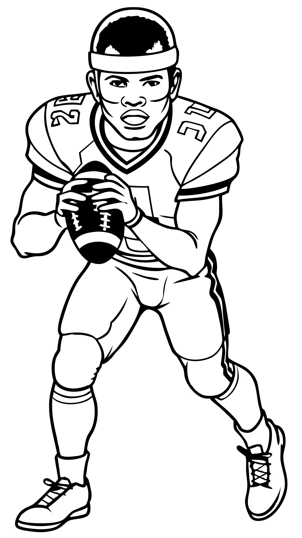 lamar jackson coloring page